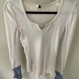 Free people Cream long sleeve